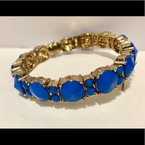 Tasha Jewelry Blue and GoldTone Enameled Bracelet